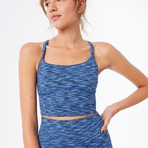 Outdoor Voices FreeForm crop tank in blue